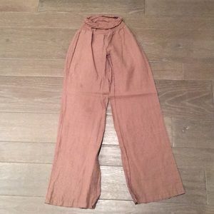 Jolie Wide-Leg Linen Beach Pant